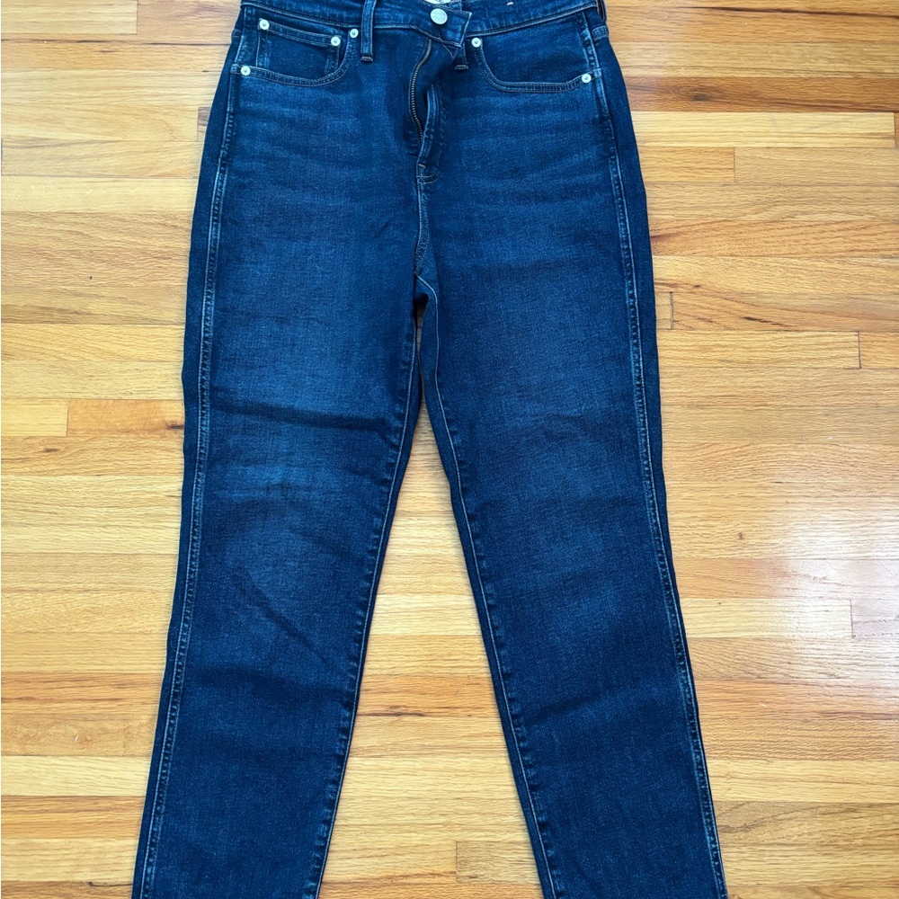 Madewell Dark Blue Straight Leg Jeans